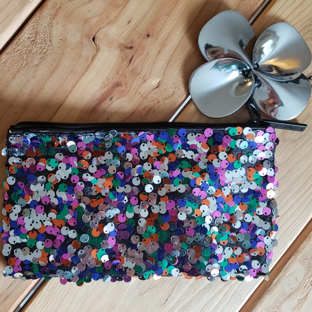 MAC Sequin Cosmetic Bag